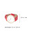 Casual Women'S PU Strap Quartz Wrist Watch Red 2