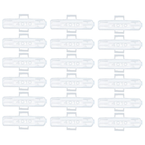 100Pcs Transparent Cable Label Identification Case Wire Name Holder