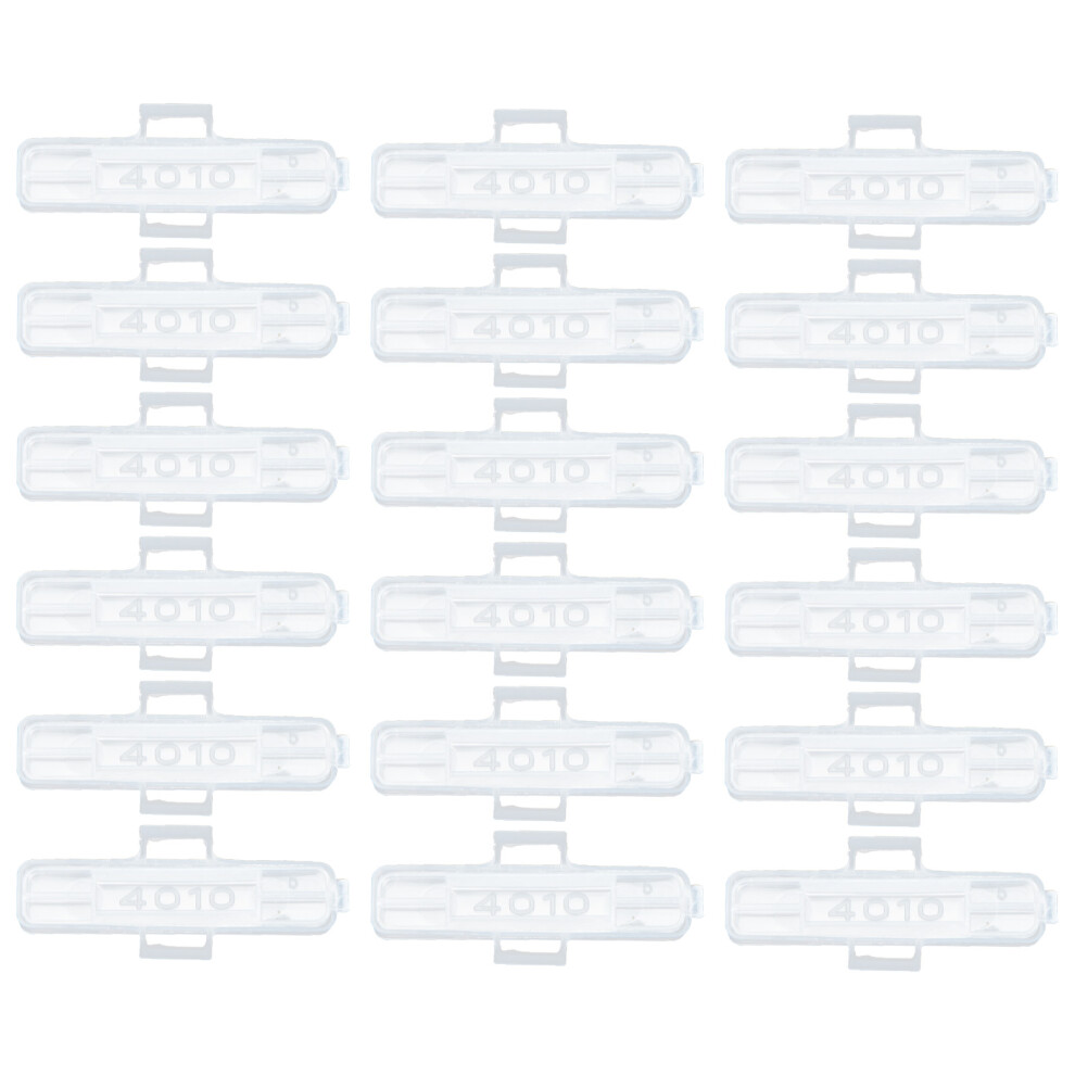 100Pcs Transparent Cable Label Identification Case Wire Name Holder 3551579260762
