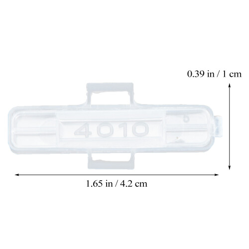 100Pcs Transparent Cable Label Identification Case Wire Name Holder 1