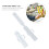 100Pcs Transparent Cable Label Identification Case Wire Name Holder 5