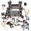 Pirate Toy Soldier Castle Model Sand Table Accessories Set 10