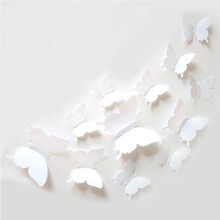 3D Butterfly Wall Decal, Durable & Reusable Decor For Room, Birthdays, Parties, Realistic 3D Wall Decor, Vivid Butterfly Wall Stickers, Balloon Glue P