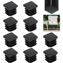 UV Resistant Square Plastic Plug Inserts, Easy Installation Noise Reduction Solutions for Indoor Furniture Finishing and Outdoor Projects (20 PCS)