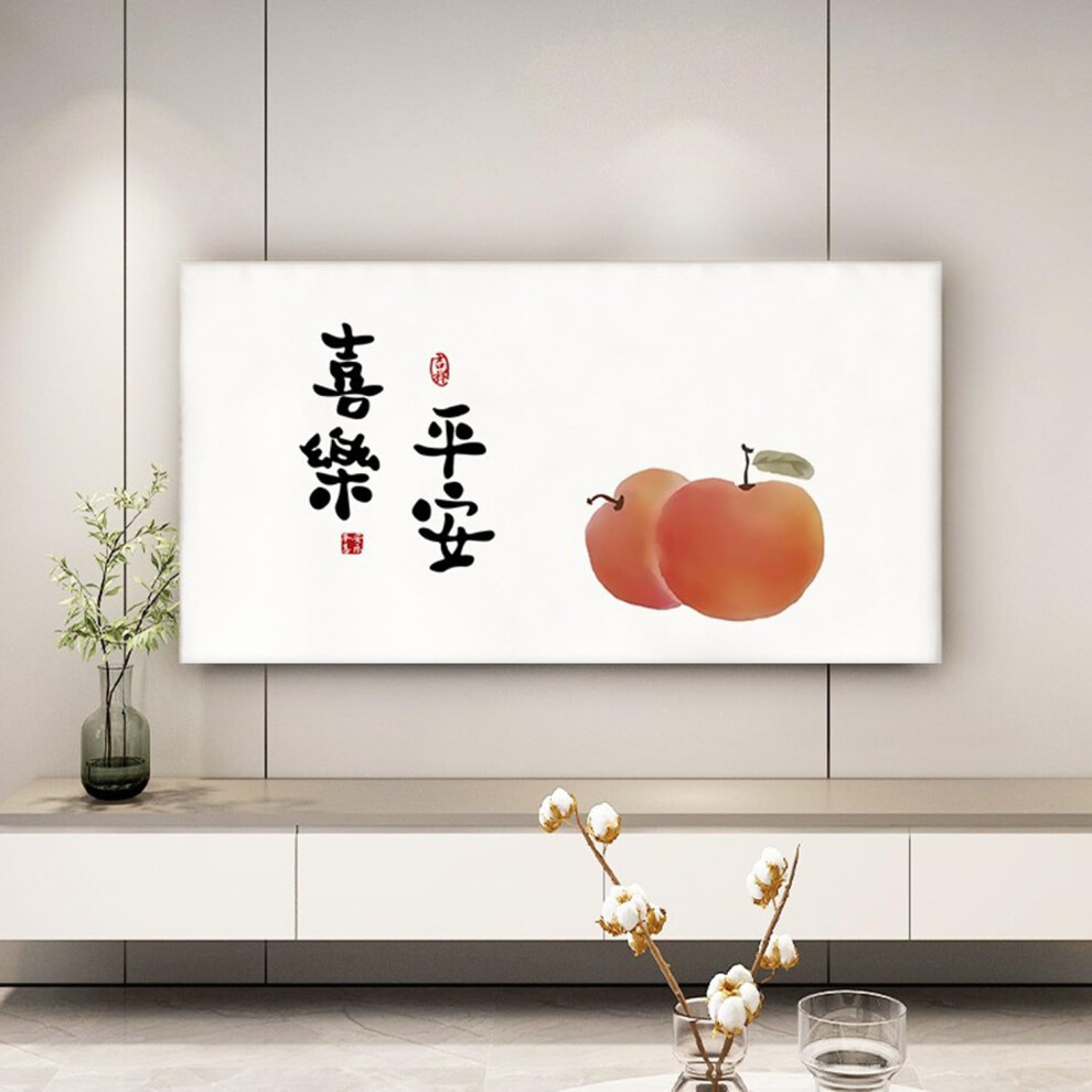 Wallmounted Dustproof Tv Screen Protector 3285 Inch Tv Cover, Painting Pattern Lcd/Led Tv Cloth Protector 9323874265766
