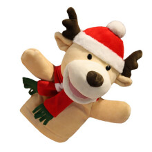 1Pc Christmas Finger Toy Mini Santa Puppet Plaything
