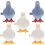 5Pcs Pigeon Clockwork Toys Kid Decorative Ornaments 3