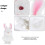 Wind Up Stuffed Bunny Plush Jumping Toy For Easter Basket 6