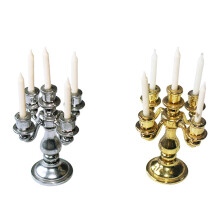 1Pc Mini Food Play Scene Model Candle Holder Decor For Kids Silver