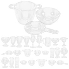 1 Set Miniature Dessert Cup Set, Poppenhuis Kopjes Modellen