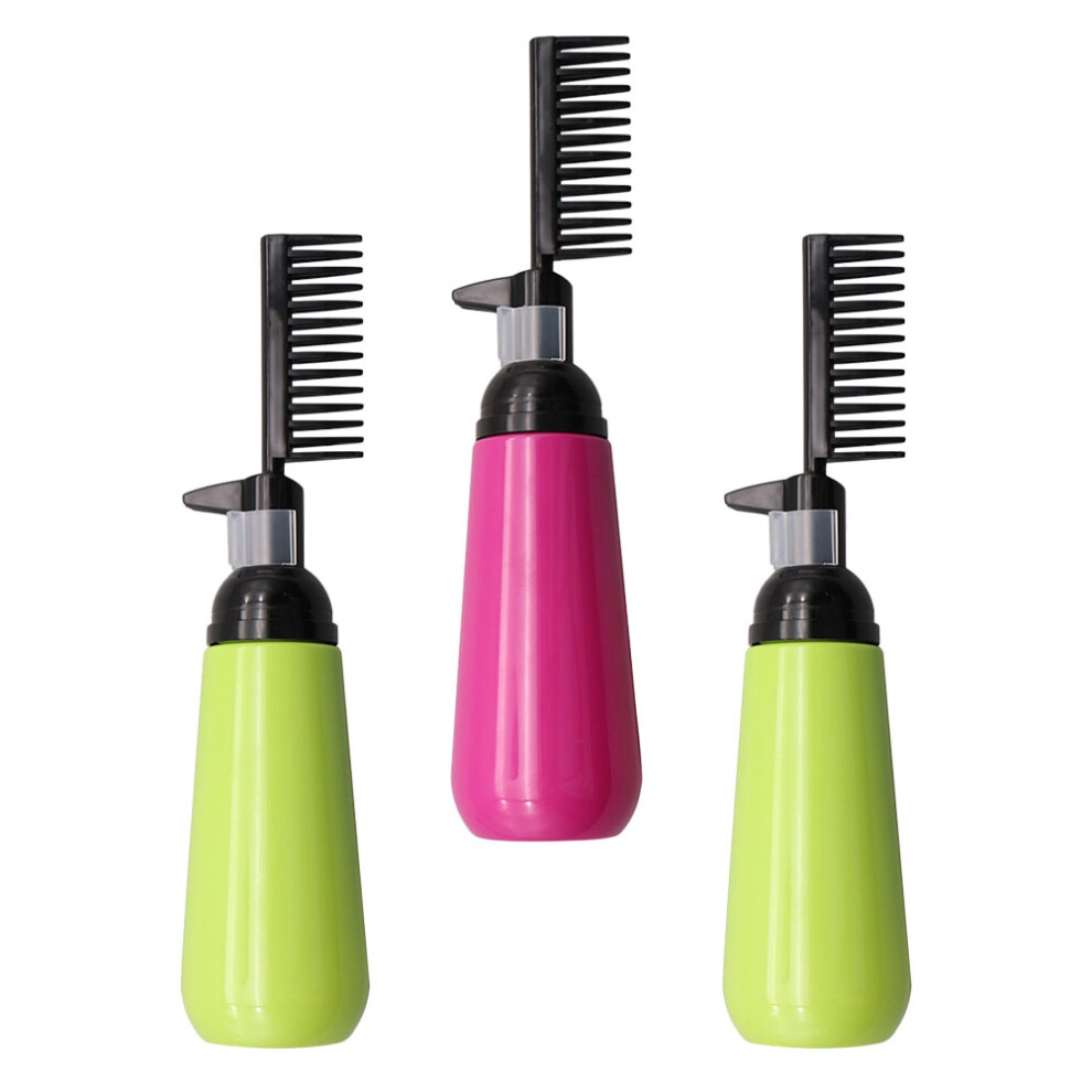 Artibetter 3Pcs Empty Hair Dye Applicator Brush Bottle With Dispensing Comb 130Ml