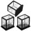 3Pcs Miniature Bakery Case Double Layer Cake Display Cabinet 6