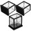 3Pcs Miniature Bakery Case Double Layer Cake Display Cabinet 9