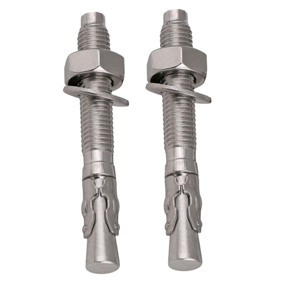 Stainless Steel Concrete Expansion Screws 2Piece Wedge Anchors Wall Plugs For Indoor Outdoor Masonry Construction 9105992565610