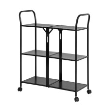 SoBuy Żelazny wózek składany 76x31x90cm SVW02-SCH