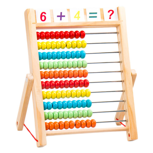 1 Pc Wood Creative Arithmetic Abacus For Students Children Toddlers