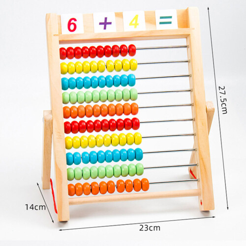 1 Pc Wood Creative Arithmetic Abacus For Students Children Toddlers 1