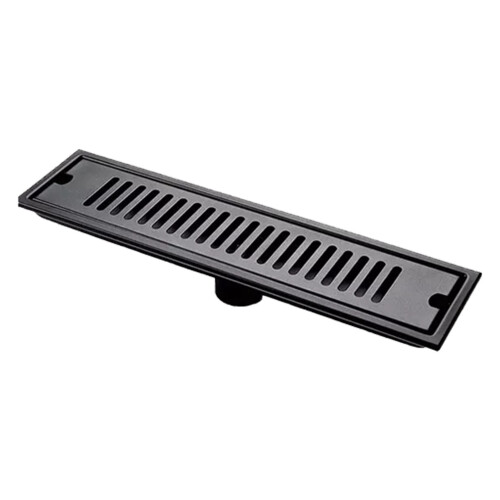 Efficient Rectangular Trench Drain, Tile-in Pattern Drain Cover With Gravity Closure And Anti-blocking Filter, Stainless Steel Bathroom Drains For Mod