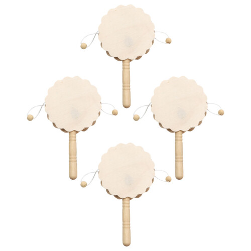 4 Stuks Onafgewerkt Rammel Drum Diy Schilderij