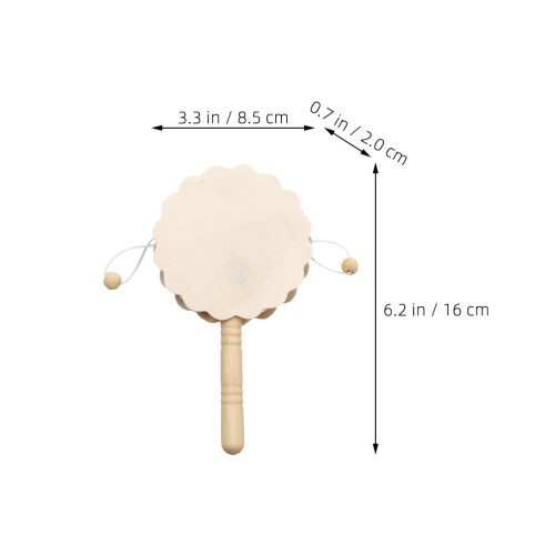 4 Stuks Onafgewerkt Rammel Drum Diy Schilderij 1