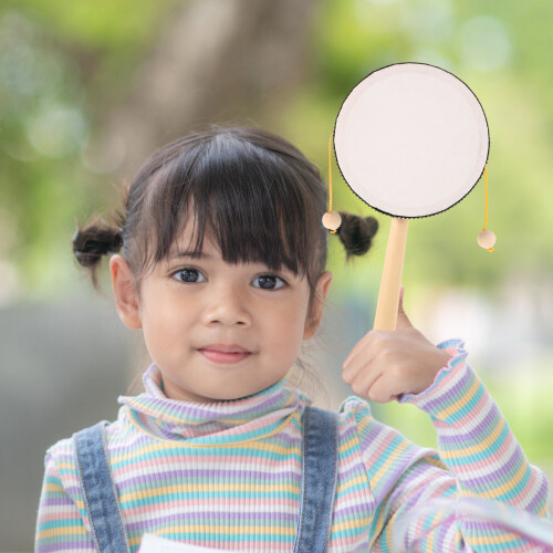 Traditionelle Handhaltbare Affentrommel Perkussionsinstrument Für Kinder 2