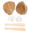 2 Sets Mini Baseball Slagwerkers En Handschoenen Kit 6