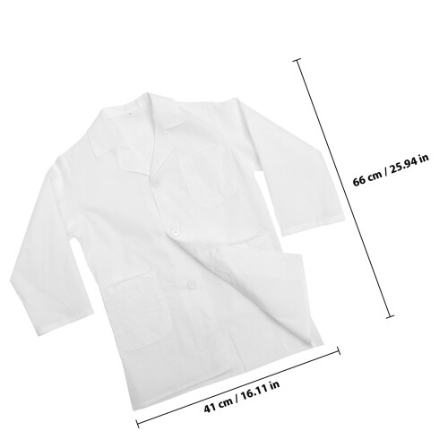 Weißer Laborkittel Für Kinder 105 Cm 1