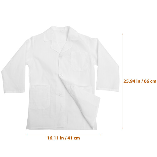 Weißer Laborkittel Für Kinder 105 Cm 2