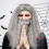 Lange Graue Perücke Mit Für Halloween Cosplay 6