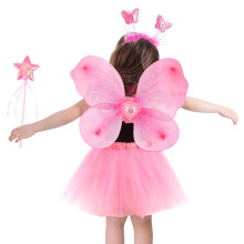 Fairy Kostüm Set Mit Tutu, , Kopfschmuck Zauberstab