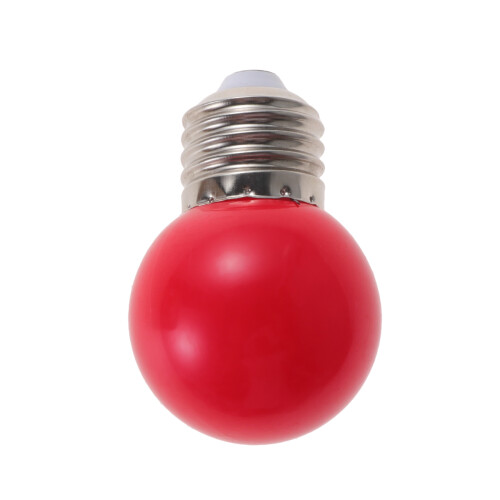 1St Led Farblichtlampe Wasserdichte Außenleuchte E27 3W Rot PC