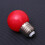 1St Led Farblichtlampe Wasserdichte Außenleuchte E27 3W Rot PC 3