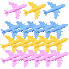 18Stk Flugzeug Radiergummis Schulbedarf Cartoon Form Spielzeug