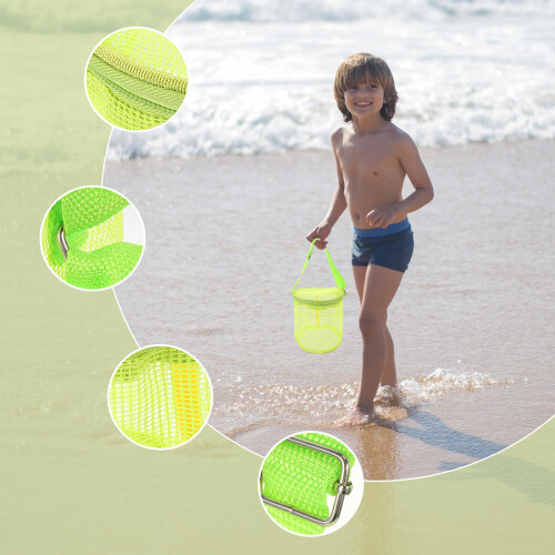 3Stück Kinder Strandtaschen Mit Sandspielzeug Eimer Organizer 1