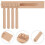 4Stk Holz Kastagnetten Kinder Ratsche 2