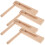 4Stk Holz Kastagnetten Kinder Ratsche 3