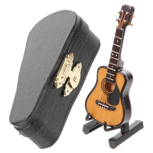 1 Set Miniature Gitaar Model Kinder Speelgoed Landscape Accessoire 1