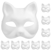 10 Leere Katzenmasken Für Cosplay Und Partys
