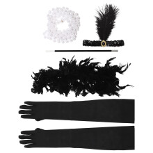 1 Set 1920er Jahre Flapper Party Kostüm Mit Accessoires
