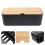 Black Cable Management Box Mit Holzdeckel 2