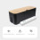 Black Cable Management Box Mit Holzdeckel 7