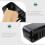 Black Cable Management Box Mit Holzdeckel 11