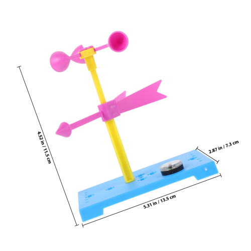 2 Sets Selberbau Windmesser Windmessspielzeug Für Kinder 1