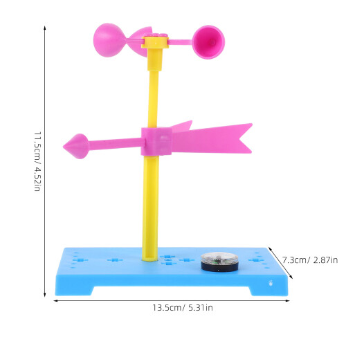 2 Sets Selberbau Windmesser Windmessspielzeug Für Kinder 2
