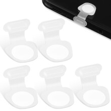 8 . USB C Staubschutzkappen Leuchtendes Design Für C Handys