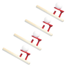 4Stk Schwimmende Blasrohr Kugeln Holz Balance Spielzeug Für Kinder