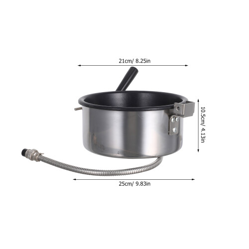 Kettle For Popcorn Maker: 8 Oz Replacement Pot Nonstick Metal Part 2