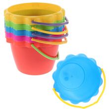 6St Sand Eimer Mit Cartoon Für Strand Und Spielzeug