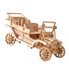 1 Set Diy Holzpuzzle 3D Puzzle Toy Klassisches Auto Modell