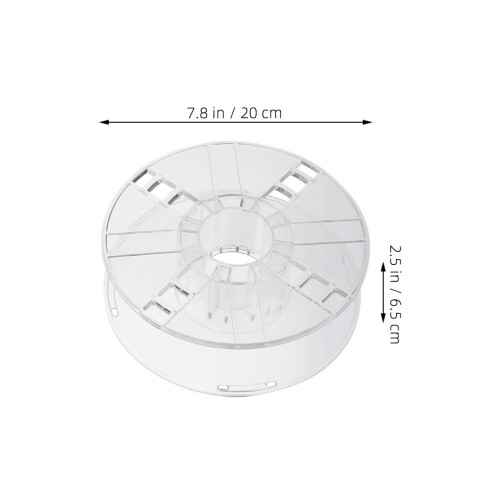 2Stk Spulen 1Kg Hohle Bobbin Transparente 2